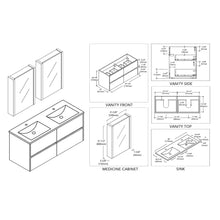 Blossom Valencia 48 Inch Bathroom Double Vanity - V8016 48 01D