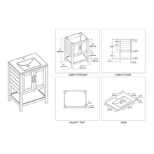Blossom Lucca 24 Inch Bathroom Vanity - V8017 24 01
