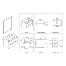 Blossom Berlin – 30 Inch Vanity – Glossy White & Glossy Grey - V8019 30 01