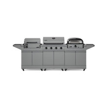 TYTUS Modular Grilling Collection 4-Burner Gas Grill, Pellet Smoker with Cart and Pizza Oven with Cart - TDT-BUN-008