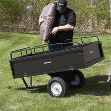 Strongway Steel ATV Trailer - 1,200-Lb. Capacity - 18 Cubic Foot Trailer  - 46443.STR