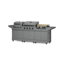 TYTUS Modular Grilling Collection 4-Burner Gas Grill, Charcoal Grill with Cart and Gas Griddle with Cart - TDT-BUN-010