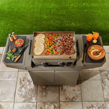 TYTUS Emberwood Gas Griddle with Grill and Prep Cart - TDT-CRT-GGRD