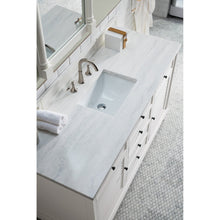 James Martin Vanities Savannah 60" Bright White Single Vanity - 238-104-V60S-BW-3AF