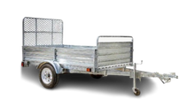DK2 MMT5X7G-DUG 1639 lb. Capacity 4.5 ft. x 7.5 ft. Drive-Up Gate Single Axle Trailer Kit Galvanized New - MMT5X7G-DUG