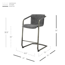 New Pacific Direct Indy Fabric Counter Stool, (Set of 2) 1060030-219 - 1060030-219