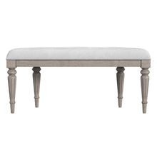 Butler Specialty Company Tamara Upholstered Demilune 45""W Bench, Gray, Tan/Beige  - 1120247