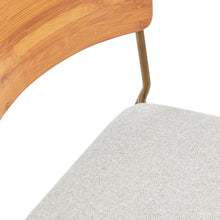 New Pacific Direct Leshia KD Fabric Bamboo Dining Side Chair, (Set of 2) -  1160028-406N