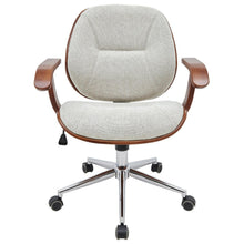 New Pacific Direct Samuel Fabric Bamboo Office Chair w/ Armrest  - 1160031-406WL