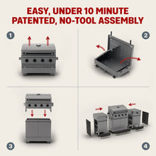 TYTUS Fresno 5-Burner LP/NG Convertible Grill in Gunmetal + Shadow Stone - TDT-021-0102