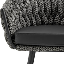 New Pacific Direct Fabian Fabric/ PU Bar Stool w/ Arms  - 1240017-5776