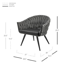 New Pacific Direct Fabian Fabric/ PU Accent Arm Chair -  1240018-5776