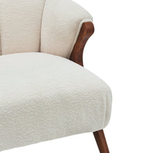 New Pacific Direct Florence Faux Shearling Fabric Accent Chair Brown Legs -  1250017-560