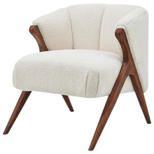 New Pacific Direct Florence Faux Shearling Fabric Accent Chair Brown Legs -  1250017-560