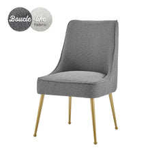 New Pacific Direct Cedric Fabric Dining Side Chair Gold Legs, (Set of 2)  - 1250026-564