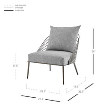 New Pacific Direct Kelby Fabric Accent Chair  - 1250034-572