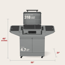 TYTUS Emberwood Electric Grill and Griddle with Grill and Prep Cart  - TDT-CRT-EGRD