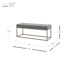 New Pacific Direct Darius KD Fabric Bench -  1600082-570