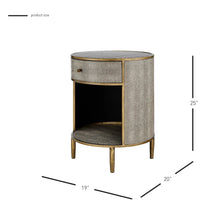 New Pacific Direct Loretta Faux Shagreen Side/ End Table -  1600089