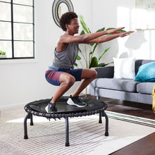 Disc-O-Bed JumpSport 370 PRO Indoor Heavy Duty Lightweight 39 In Fitness Trampoline, Black - 168418