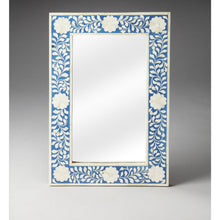 Butler Specialty Company Olivia Bone Inlay Wall Mirrored, Blue  - 1855070
