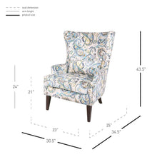New Pacific Direct Clementine Wingback Arm Chair -  1900078-153