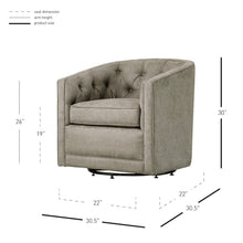 New Pacific Direct Walsh Fabric Swivel Chair  - 1900101-158