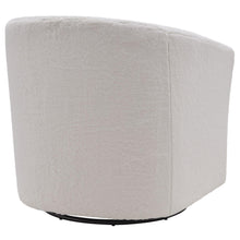 New Pacific Direct Hayden Faux Fur Fabric Swivel Chair  - 1900141-408