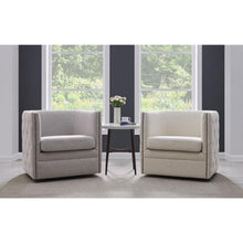 New Pacific Direct Leslie Fabric Swivel Tufted Chair  - 1900148-410