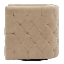New Pacific Direct Leslie Top Grain Leather Swivel Tufted Chair  - 1900152-427