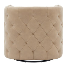 New Pacific Direct Leslie Top Grain Leather Swivel Tufted Chair  - 1900152-427