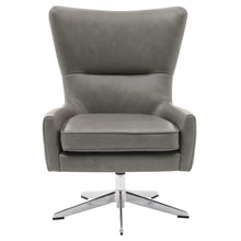 New Pacific Direct Arya Top Grain Leather Swivel Chair  - 1900154-428