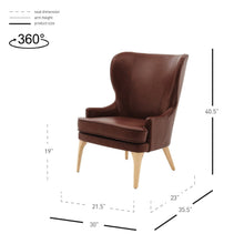 New Pacific Direct Bjorn Top Grain Leather Accent Chair  - 1900155-426