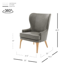 New Pacific Direct Bjorn Top Grain Leather Accent Chair -  1900155-428