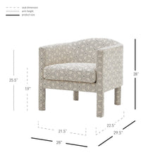 New Pacific Direct Jennifer Fabric Accent Arm Chair  - 1900172-GD