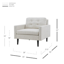 New Pacific Direct Ritchie KD Fabric Accent Arm Chair - 1900178-276
