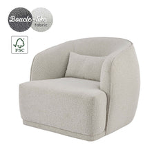 New Pacific Direct Steward Fabric Swivel Accent Chair  - 1900188-563