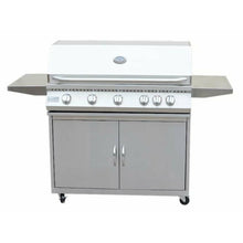 KOKOMO 5 Burner 40 Inch Cart Model BBQ Grill With Locking Casters 304 Stainless Steel - KO-BAK5BG+KO-BAK5BGC