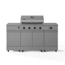 TYTUS Fresno 5-Burner LP/NG Convertible Grill in Gunmetal Gray - TDT-021-0101