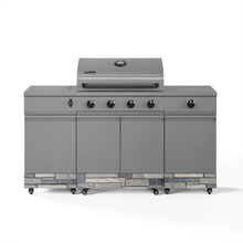 TYTUS Fresno 5-Burner LP/NG Convertible Grill in Gunmetal + Shadow Stone - TDT-021-0102