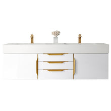 James Martin Vanities Mercer Island 59" Double Vanity - 389-V59D-AGR-G-DGG