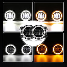 Auxbeam 7" LED Halo Headlights + 4" Inch LED Fog Lights with DRL + 5D-PRO 52" Straight LED Light Bar + Windshield Mounting Brackets + 18W Spot Beam Pod Lights Set for for Jeep Wrangler JK - GP00007760