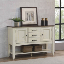 Sunset Trading Andrews Sideboard with Large Display Shelf - DLU-ADW1122-SB-AW