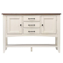 Sunset Trading Andrews Sideboard with Large Display Shelf - DLU-ADW1122-SB-AW