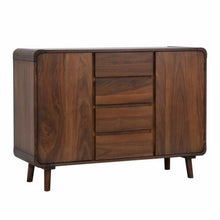 Sunset Trading Mid Century Server | 4 Drawers and 2 Storage Cabinets -  DLU-MC-SR