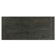 Sunset Trading Trestle 96" Rectangular Extension Pedestal Dining Table | Distressed Gray Wood -  ED-SK100