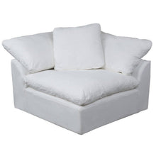 Sunset Trading Cloud Puff 3 Piece 88" Wide Slipcovered Modular Sectional Small L Shaped Sofa - SU-1458-81-3C