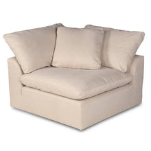 Sunset Trading Cloud Puff 3 Piece 88" Wide Slipcovered Modular Sectional Small L Shaped Sofa - SU-1458-84-3C
