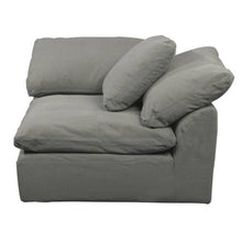 Sunset Trading Cloud Puff 4 Piece 132" Wide Slipcovered Modular Sectional Sofa with Ottoman - SU-1458-94-1C-2A-1O