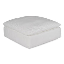 Sunset Trading Cloud Puff Slipcovered 44" Square Sectional Modular Ottoman | Stain Resistant Performance Fabric | White - SU-145830-391081